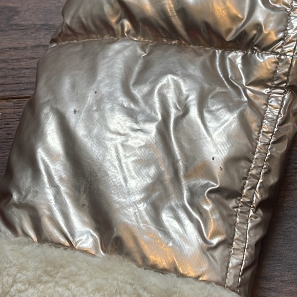 SAM Girls Gold and Shearling Winter Puffer Jacket Size 10 - Picture 2 of 10